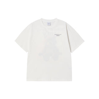 AC BEAR BASIC LOGO SHORT SLEEVE T-SHIRT CREAM