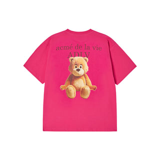 AC BEAR BASIC LOGO SHORT SLEEVE T-SHIRT HOT PINK