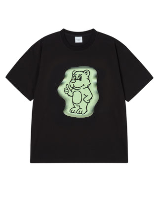 AC BEAR NEON SHORT SLEEVE T-SHIRT BLACK