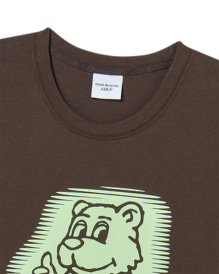AC BEAR NEON SHORT SLEEVE T-SHIRT DARK BROWN