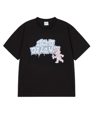 AC BEAR SPRAY SHORT SLEEVE T-SHIRT BLACK