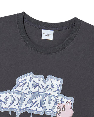 AC BEAR SPRAY SHORT SLEEVE T-SHIRT CHARCOAL