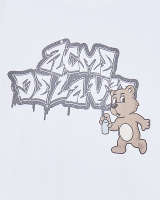 AC BEAR SPRAY SHORT SLEEVE T-SHIRT WHITE