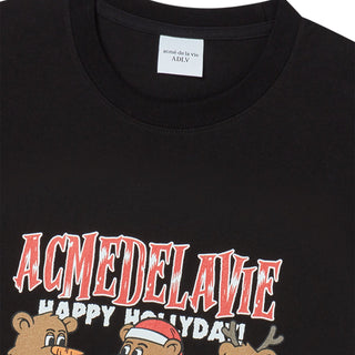 AC BEAR FRIEND X-MAS SHORT SLEEVE T-SHIRT BLACK