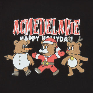 AC BEAR FRIEND X-MAS SHORT SLEEVE T-SHIRT BLACK