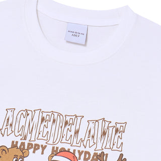 AC BEAR FRIEND X-MAS SHORT SLEEVE T-SHIRT WHITE