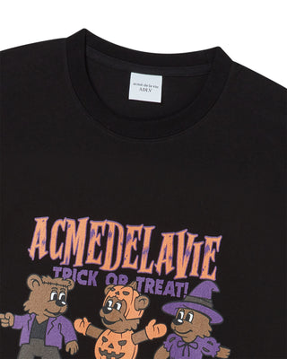 AC BEAR FRIEND HALLOWEEN SHORT SLEEVE T-SHIRT BLACK