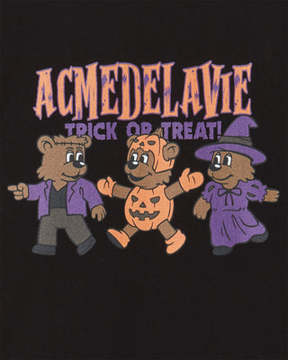 AC BEAR FRIEND HALLOWEEN SHORT SLEEVE T-SHIRT BLACK