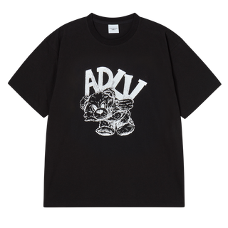 ADLV PIGGYBACK SHORT SLEEVE T-SHIRT BLACK
