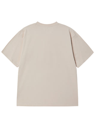 ADLV PIGGYBACK SHORT SLEEVE T-SHIRT ESSENTIAL BEIGE