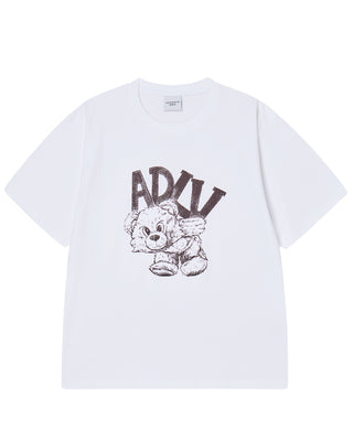 ADLV PIGGYBACK SHORT SLEEVE T-SHIRT WHITE