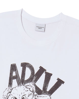 ADLV PIGGYBACK SHORT SLEEVE T-SHIRT WHITE