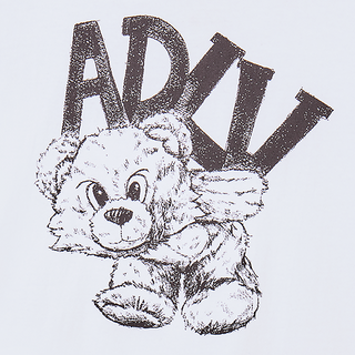 ADLV PIGGYBACK SHORT SLEEVE T-SHIRT WHITE