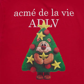 AC BEAR TREE SHORT SLEEVE T-SHIRT DARK RED