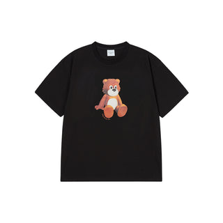 AC TEDDY BEAR SHORT SLEEVE T-SHIRT BLACK