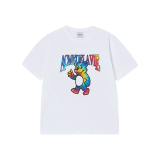COLOR MIX AC BEAR SHORT SLEEVE T-SHIRT WHITE
