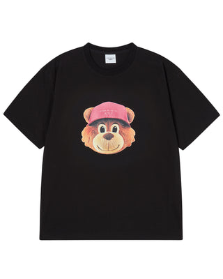 3D AC BEAR FACE SHORT SLEEVE T-SHIRT BLACK