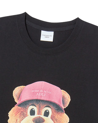 3D AC BEAR FACE SHORT SLEEVE T-SHIRT BLACK