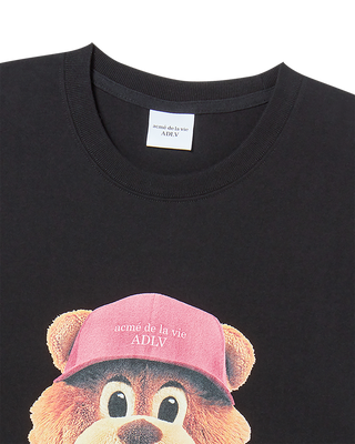 3D AC BEAR FACE SHORT SLEEVE T-SHIRT BLACK