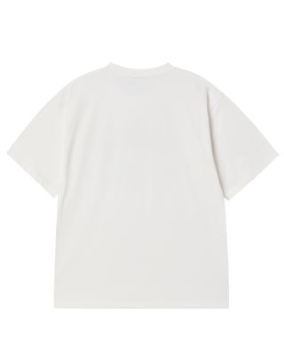 3D AC BEAR FACE SHORT SLEEVE T-SHIRT CREAM