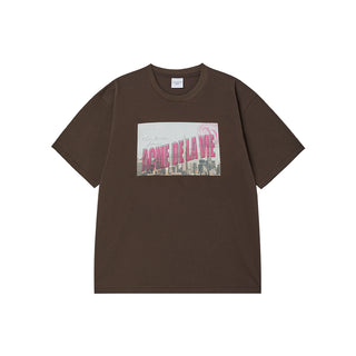 NY CITY SHORT SLEEVE T-SHIRT DARK BROWN