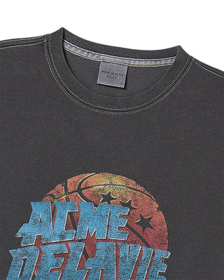 BASKET BALL PIGMENT SHORT SLEEVE T-SHIRT CHARCOAL