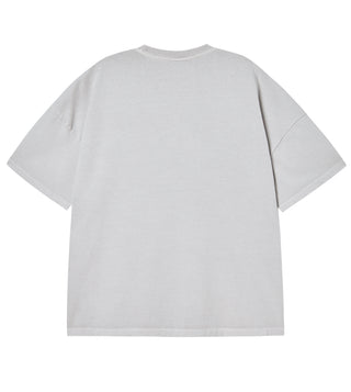 BASKET BALL PIGMENT SHORT SLEEVE T-SHIRT LIGHT GRAY