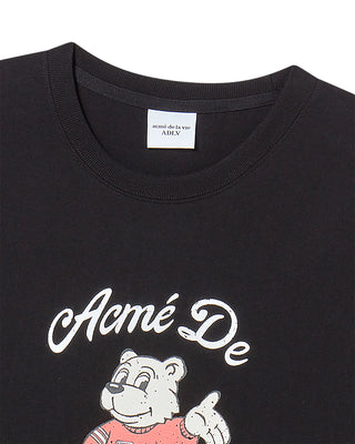 AC BEAR WELCOME SHORT SLEEVE T-SHIRT BLACK