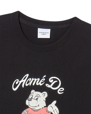 AC BEAR WELCOME SHORT SLEEVE T-SHIRT BLACK