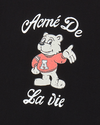 AC BEAR WELCOME SHORT SLEEVE T-SHIRT BLACK