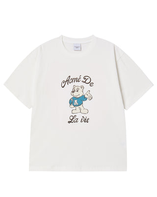 AC BEAR WELCOME SHORT SLEEVE T-SHIRT CREAM