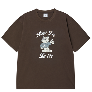 AC BEAR WELCOME SHORT SLEEVE T-SHIRT DARK BROWN