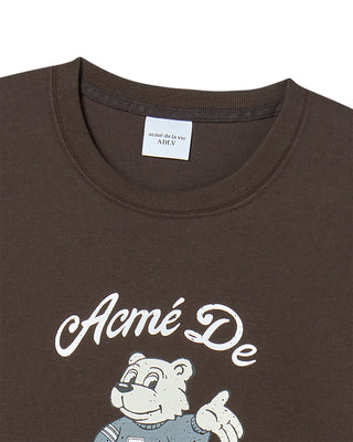 AC BEAR WELCOME SHORT SLEEVE T-SHIRT DARK BROWN