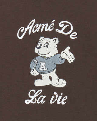 AC BEAR WELCOME SHORT SLEEVE T-SHIRT DARK BROWN