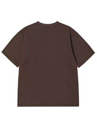 AC BEAR WELCOME SHORT SLEEVE T-SHIRT DARK BROWN