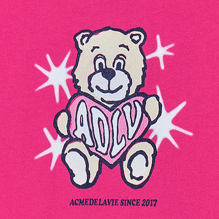 WOMAN AC BEAR HEART SHORT SLEEVE T-SHIRT HOT PINK