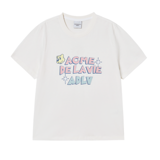 WOMAN AC BEAR CANDY SHORT SLEEVE T-SHIRT CREAM