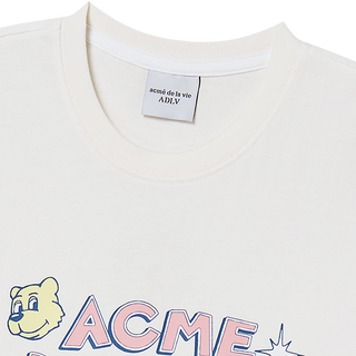 WOMAN AC BEAR CANDY SHORT SLEEVE T-SHIRT CREAM