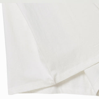 WOMAN FUZZY DRAGON ARTWORK SHORT SLEEVE T-SHIRT CREAM