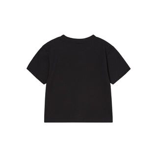 WOMAN NY IMAGE CROP SHORT SLEEVE T-SHIRT BLACK