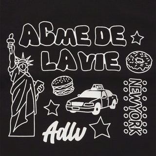 WOMAN NY IMAGE CROP SHORT SLEEVE T-SHIRT BLACK