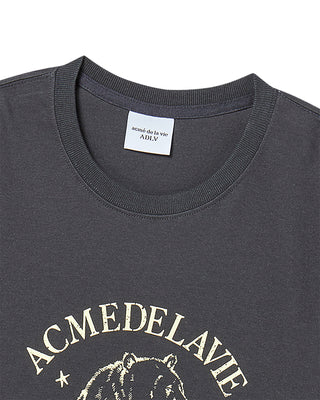 WOMAN POLAR BEAR SHORT SLEEVE T-SHIRT CHARCOAL