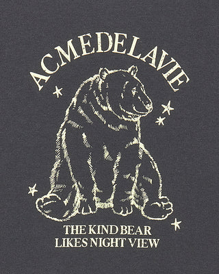 WOMAN POLAR BEAR SHORT SLEEVE T-SHIRT CHARCOAL