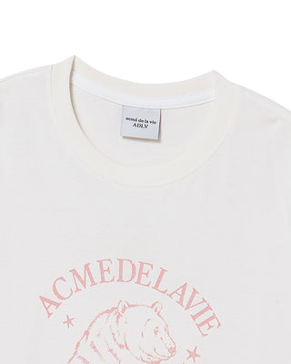 WOMAN POLAR BEAR SHORT SLEEVE T-SHIRT CREAM