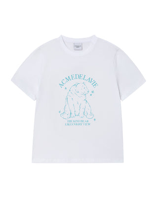 WOMAN POLAR BEAR SHORT SLEEVE T-SHIRT WHITE