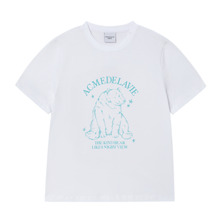 WOMAN POLAR BEAR SHORT SLEEVE T-SHIRT WHITE