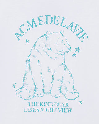 WOMAN POLAR BEAR SHORT SLEEVE T-SHIRT WHITE