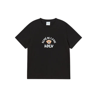 WOMAN TEDDY BEAR (BEAR DOLL) SHORT SLEEVE T-SHIRT BLACK