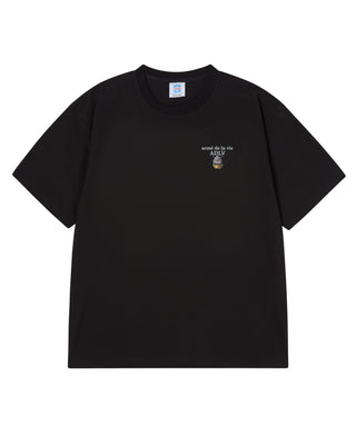 MOBILE SUIT GUNDAM BASIC LOGO SHORT SLEEVE T-SHIRT BLACK