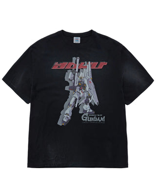MOBILE SUIT GUNDAM CHAR'S COUNTER ATTACK WASHING SHORT SLEEVE T-SHIRT CHARCOAL